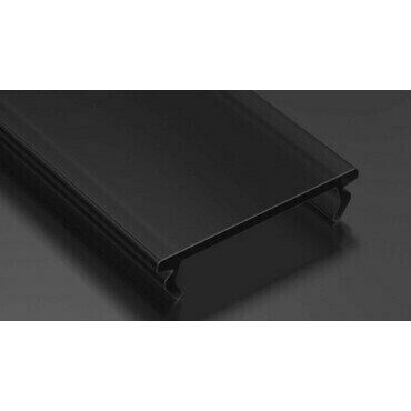 Difuzor GREENLUX CV-PROFIL DOUBLE PMMA BLACK 2M (11-2077-20)