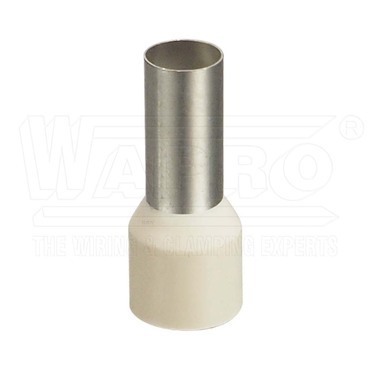 wpr7380 DUI-0.75-10-100 bi lisovací dutinka s izolací PP (polypropylen), 0,75 mm2, d: 10 mm, bílá (I