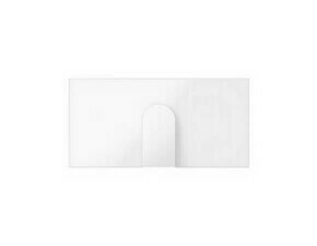 Kryt vývodky kabelové SIMON 10000051-130, přístroj 1/2, bílá