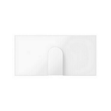 Kryt vývodky kabelové SIMON 10000051-130, přístroj 1/2, bílá