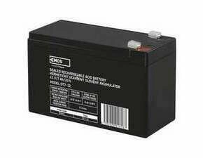 Akumulátor olověný EMOS SLA 12V 7AH FAST.4,7 MM B9691
