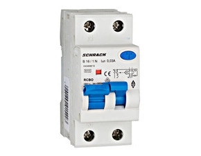 SCHRACK AK668616-- Jistič s proud.chráničem 1+N, AMPARO, 6kA, B16A, 30mA, Typ A