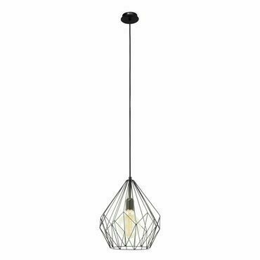 Drátěný lustr CARLTON černá O310 mm 1X60W EGLO