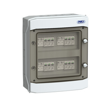 NG FVE 51 6650.01 Fotovoltaický rozvaděč ASABOX 4x svodič přepětí DC T1+T2, 4x pojistkový odpínač DC