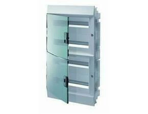 Rozvodnice zápustná ABB 1SLM004101A1210, IP41/72M, průhledná dvířka