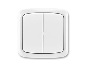 ABB 3558A-W52340 B Přepínač kompletní ř.6+6, 10AX, 250 Vstř. 99-Blistry