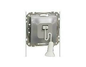 SCHN SDD113122 Sedna D/E - Tlačítkový ovládač s táhlem, Aluminium