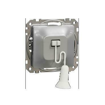 SCHN SDD113122 Sedna D/E - Tlačítkový ovládač s táhlem, Aluminium