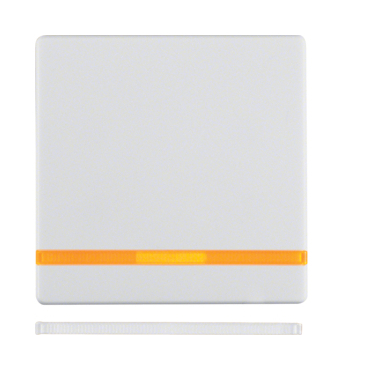 HAG 16216089 Kolébka s 2 výměnnými čočkami, Berker Q.x, bílá, sametová