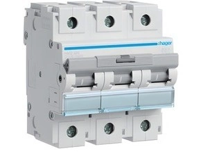 Jistič třípolový HAGER HMD390 3-pól. 100 A, char. D, 15 kA