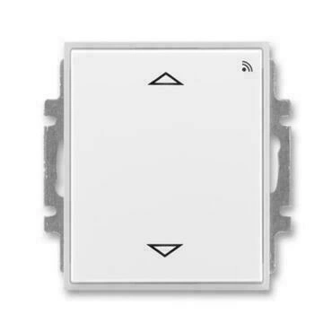 Spínač žaluziový ABB Element 3299E-A33108 01, bílá/ledová bílá, s krátkocest. Ovl., s RF přij.