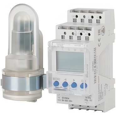 EATON 196847 SRCD1COD Soumrakový spínač s externím čidlem+hodinami, 1přep kontakt, 230V, 16A