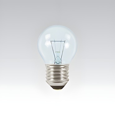 NBB Decora 240V 7-8W E27 P45 čirá