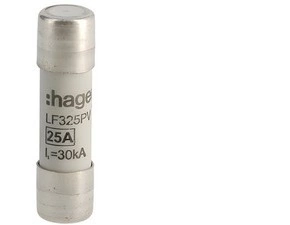 HAG LF325PV Pojistka válcová, velikost 10x38, 25A gR 600V DC