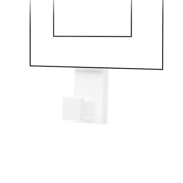 SIMON TRLW/111 Věšák jednonásobný k rámečkům Line bílá