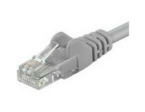 TELEX KRP-sputp001 PremiumCord Patch kabel UTP RJ45-RJ45 level 5e 0.1m šedá