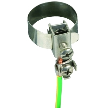 DEHN 540920  Uzemňovací svorka na potrubí, nerez, D 1/8 - 3/8" s připojovací svorkou 2,5-10mm2 n DEH DEHN