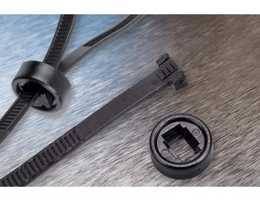 wpr7772 WT-HL-300HDB vázací pásky pro montáž do otvoru, 304 x 6,2 mm, černá