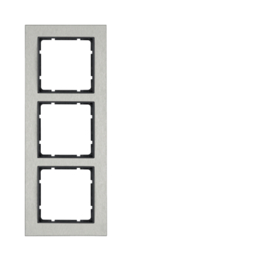 HAG 10233606 Rámeček 3-násobný, vodorovný, Berker B.7, ušlecht. ocel/antracit