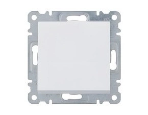 Tlačítko spínací HAGER LUMINA WL0010, řazení 1, bílá