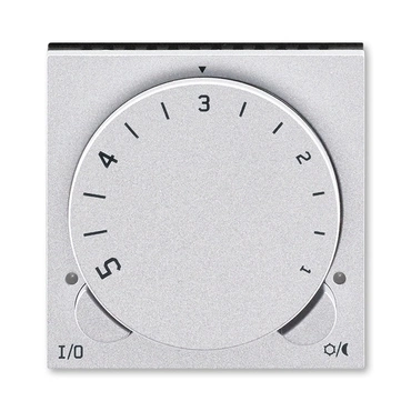 Termostat univerz. ABB Levit 3292H-A10101 70, , titanová/kouř. černá, s ot. nast.tepl. (ovl.jedn.)