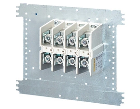 HEN Mi VE 120 Svorkovnice 4 pólová upevněná na montážní desce, 250A, připojitelnost 2x 16-150mm2 neb