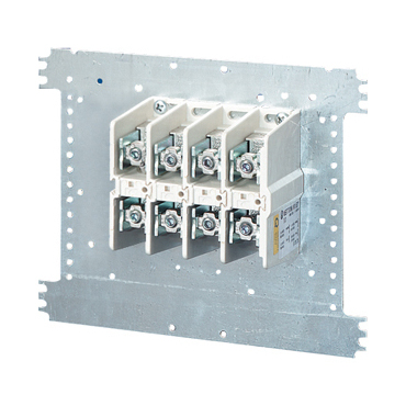 HEN Mi VE 120 Svorkovnice 4 pólová upevněná na montážní desce, 250A, připojitelnost 2x 16-150mm2 neb
