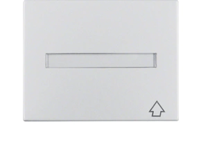 HAG 11547103 Mezirámeček s víčkem s popisovým polem, Berker K.5, Alu