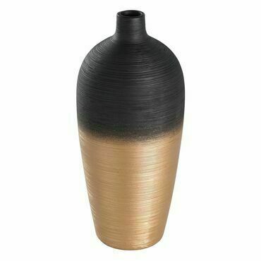 Keramická váza h-280 gold SARYKSU černá EGLO
