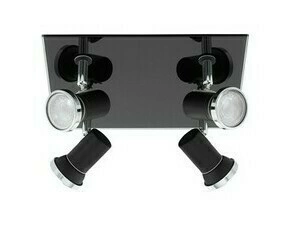 Svítidlo bodové EGLO QUADRAT 4 SCHWARZ CHROM TAMARA 1