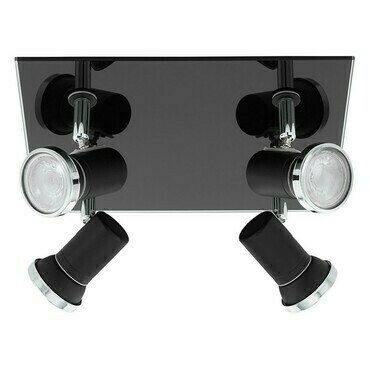 Svítidlo bodové EGLO QUADRAT 4 SCHWARZ CHROM TAMARA 1