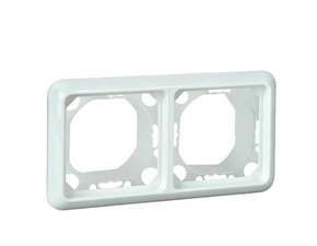 SCHN 224244 ELSO Fashion IP44 - krycí rámeček, dvojnásobný IP44, čistě bílá
