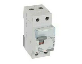 Chránič dvoupolový LEGRAND 411512 TX3 CHRÁN. 2P 80A 30MA AC