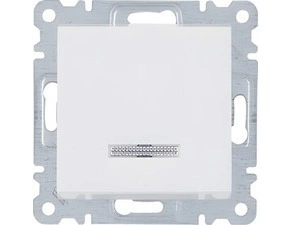 HAG WL0220 Vypínač s podsvětlením řazení 6- bílá, Lumina