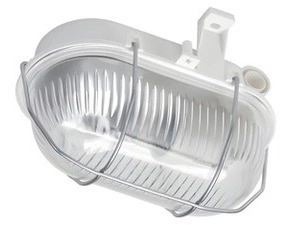 Svítidlo LENA OVAL 60, prismatic, šedá, 1x42W GLS, E27, IP44