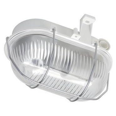 Svítidlo LENA OVAL 60, prismatic, šedá, 1x42W GLS, E27, IP44