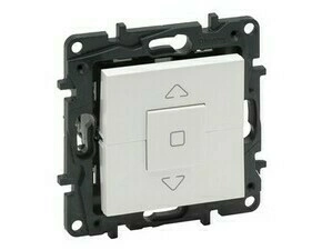 Spínač žaluzií č.1+1 LEG 863144 Niloé Step bílá