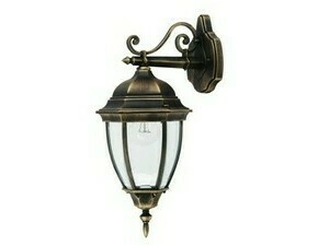 Venkovní nástěnné svítidlo Toronto antická zlatá E27 1×60W RABALUX 8381