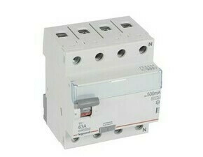 Chránič čtyřpolový LEGRAND 411808 TX3 CHRÁN. 4P 63A 500MA A-S