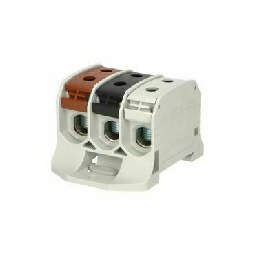 EL 1006023 Svorka univerzální RKA 50 3P 3L BSG, 150A, 3pól. (6x vstup), AL/CU, na DIN/na panel (bal.