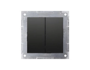 Spínač sériový SIMON 54 DW5.01/49, (přístroj s krytem), řazení 5, černá matná metalizovaná