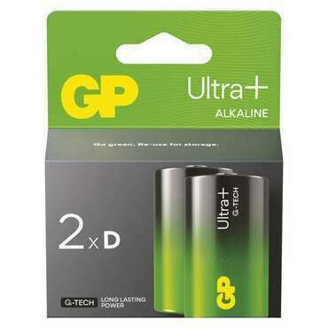 Baterie alkalická GP ULTRA B03412 PLUS D (LR20) 2PP