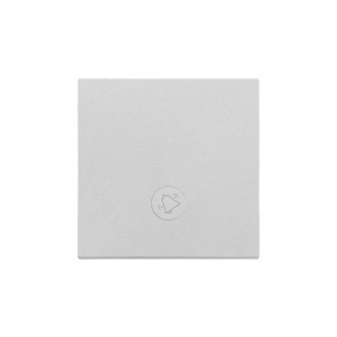 Kryt SIMON TKWD1L/143, 1násobný, pro přístroje SP1M s podsvětlením, hliníková matná