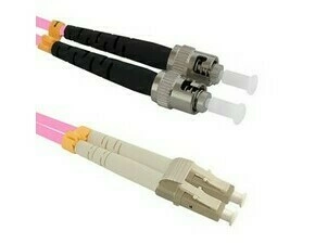 Patch kabel WIREX PO5DLCST1OM4, LC/UPC-ST/UPC, Multimode, 50/125, Duplex, OM4, 1 m