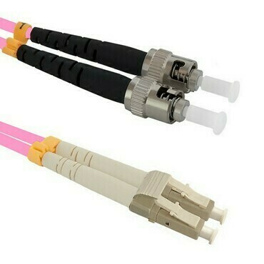 Patch kabel WIREX PO5DLCST1OM4, LC/UPC-ST/UPC, Multimode, 50/125, Duplex, OM4, 1 m