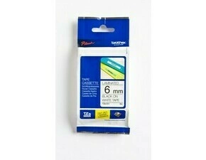 BROTHER  TZe-211, laminovaná páska 6 mm, černý tisk na bílé