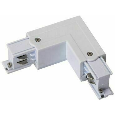 Spojka rohová GREENLUX TRACK L CONNECTOR L-L 4W WHITE, bílá