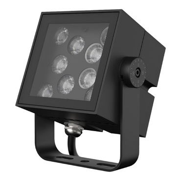 LED reflektor LEDVANCE AR FLO SQ V 18W 830 SYM45 BK ON