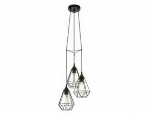Industriální závěsné svítidlo TARBES černá O310 mm 3X60W EGLO