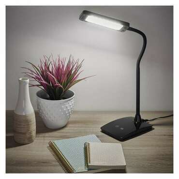 EMOS Z7599B LED STOLNÍ LAMPA EDDY ČERNÁ